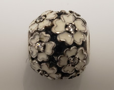Pandora Sterling Silver CZ Primrose Meadow White Bead Charm 791488EN12