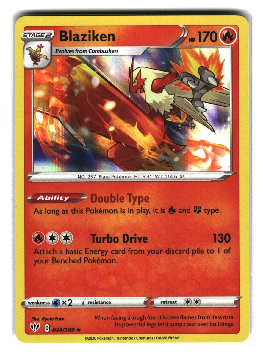 Blaziken 024/189 Holo Darkness Ablaze Pokemon Card | eBay