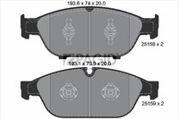 Bremsbelagsatz Scheibenbremse Pagid T2093N FüR Audi A6 C7 4G2 4GC Avant 4G5 4GD