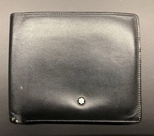 Edles MONTBLANC Meisterstück Portemonnaie / Geldbörse - Schwarz - 9 x 11 cm