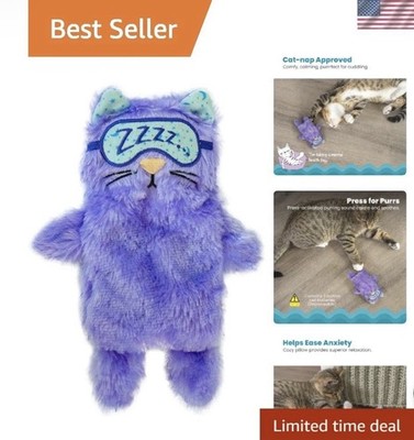 Soothing Cat Toy: Petstages Purr Pillow Kitty with Purring Mechanism & Catnip