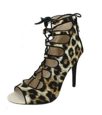 anne michelle leopard heels