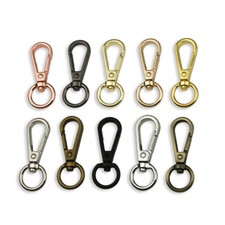 10 mm or 13 mm Lobster Clasp Bag Clasps Snap Hook Swivel Clips For Chain or Bag