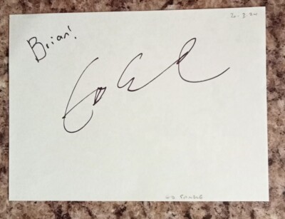 Ed Gamble ''The Great British Menu'' Personally Signed Page AFTAL COA