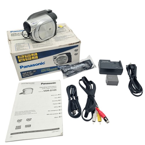 Panasonic Palmcorder MultiCam VDR-D105 DVD-Camcorder – mit Karton getestet & funktionsfähig