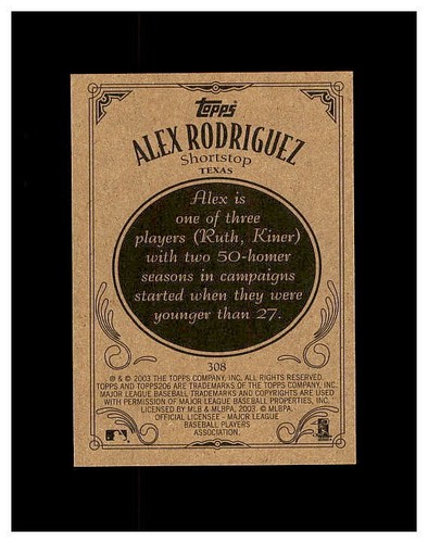 ALEX RODRIGUEZ YOU PICK SEE SCANS OF EVERY CARD LOT 2 ALL ALEX,S 100,S SEE LOT#1 - Picture 285 of 419