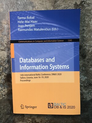 Databases and information systems 14th International Baltic conf.,  MAKE OFFER!