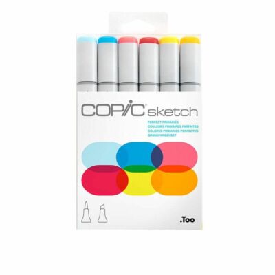 Copic Sketch Markers 6 Piece Perfect Primaries Set Art Illustration Manga