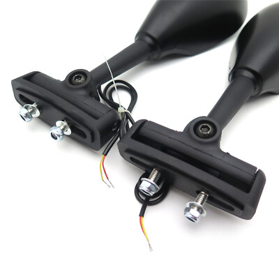 HongK LED Matte Black W/ Smoke Lens Mirror For Ninja500/ZX7R/ZX6R