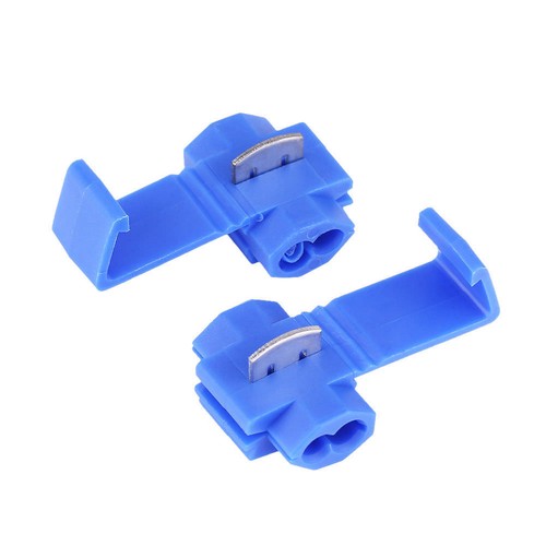 10x Blue Electrical Cable Connectors Fast Quick Splice Lock Wire Terminals Crimp - Picture 7 of 8