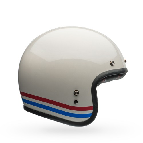 BELL HELMETS Custom 500 Stripes Pearl White SIZE L 7153127 Cruiser