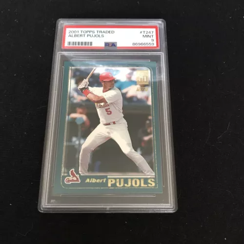 2001 Topps Traded Albert Pujols Rookie Card RC #T247 PSA 9