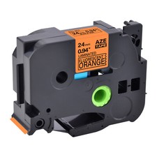 1PK Compatible Brother P-Touch 0.94" TZ TZe-B51 Black on Fluo Orange Label Tape