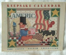 Cross Stitch Keepsake Calendar 1990