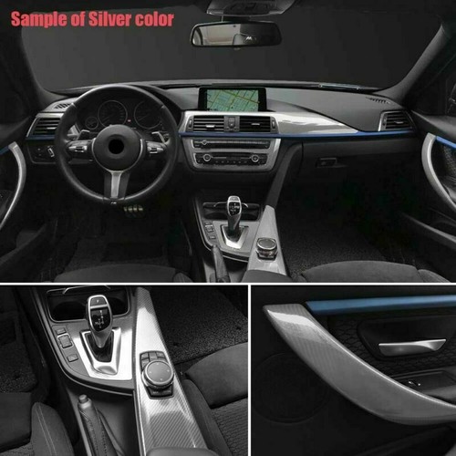 5D Carbon Fiber Vinyl Film Interior Center Console Sticker For BMW E46 98-05 - Picture 4 of 7