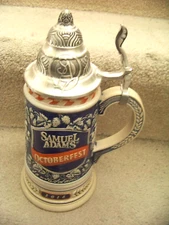 2016 Samuel Adams Octoberfest Limited Edition lidded stein FREE SHIP  c42392