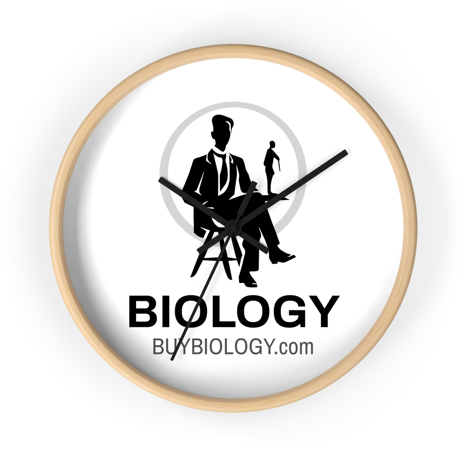 Eco-Friendly Wooden Wall Clock with Silent Movement