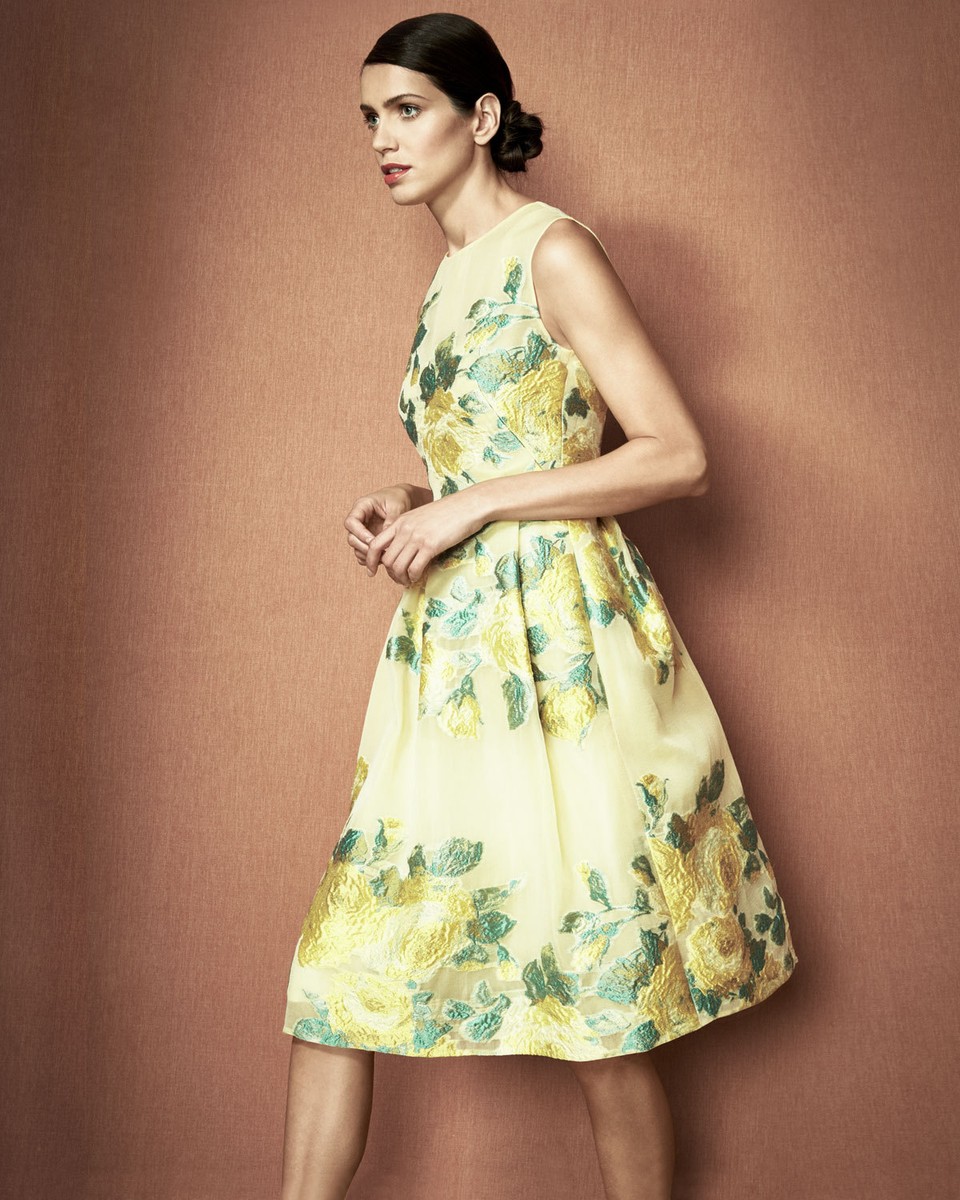 $1995 New LELA ROSE Metallic Organza FIL COUPE Rose Floral Yellow GRACE Dress 8 | eBay $1995 New LELA ROSE Metallic Organza FIL COUPE Rose Floral Yellow GRACE Dress 8 | eBay