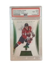 Alex Ovechkin sp Insert 2012 Panini Prime Dominion EMERALD 5/5 PSA 8 Pop 1/1 hof