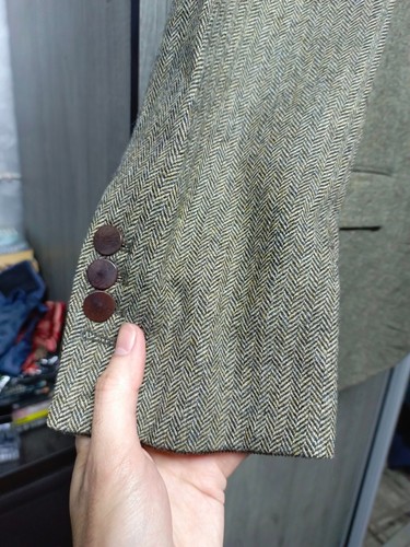 Vintage handtailored all worsted bespoke classic unique suit jacket blazer 42R - Picture 5 of 13