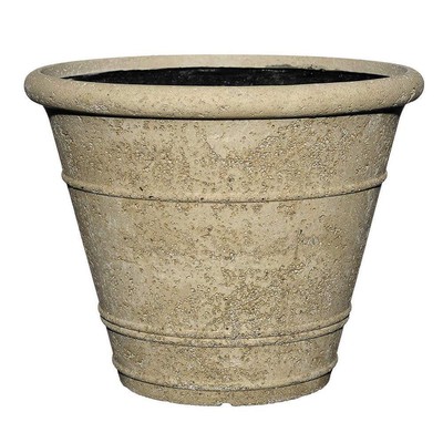 CHG CLASSIC HOME + GARDEN Planter 22'' Concrete Light Weight w/ Drainage Holes