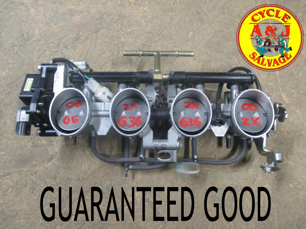2005-2006 Kawasaki ZX636, throttle bodies, fuel injectors