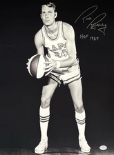 Ricky Barry Signed 16x20 Photo Washington Caps 'HOF 1987' PSA AH37845