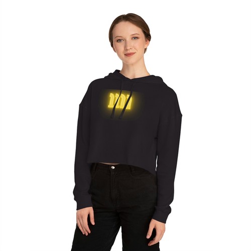 1111 Angel Numbers kurz geschnittenes Kapuzensweatshirt für Damen - Bild 4 von 7
