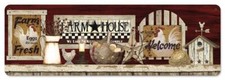 FARMHOUSE KITCHEN HEN EGGS 24" HEAVY DUTY USA MADE METAL COUNTRY HOME DECOR SIGN