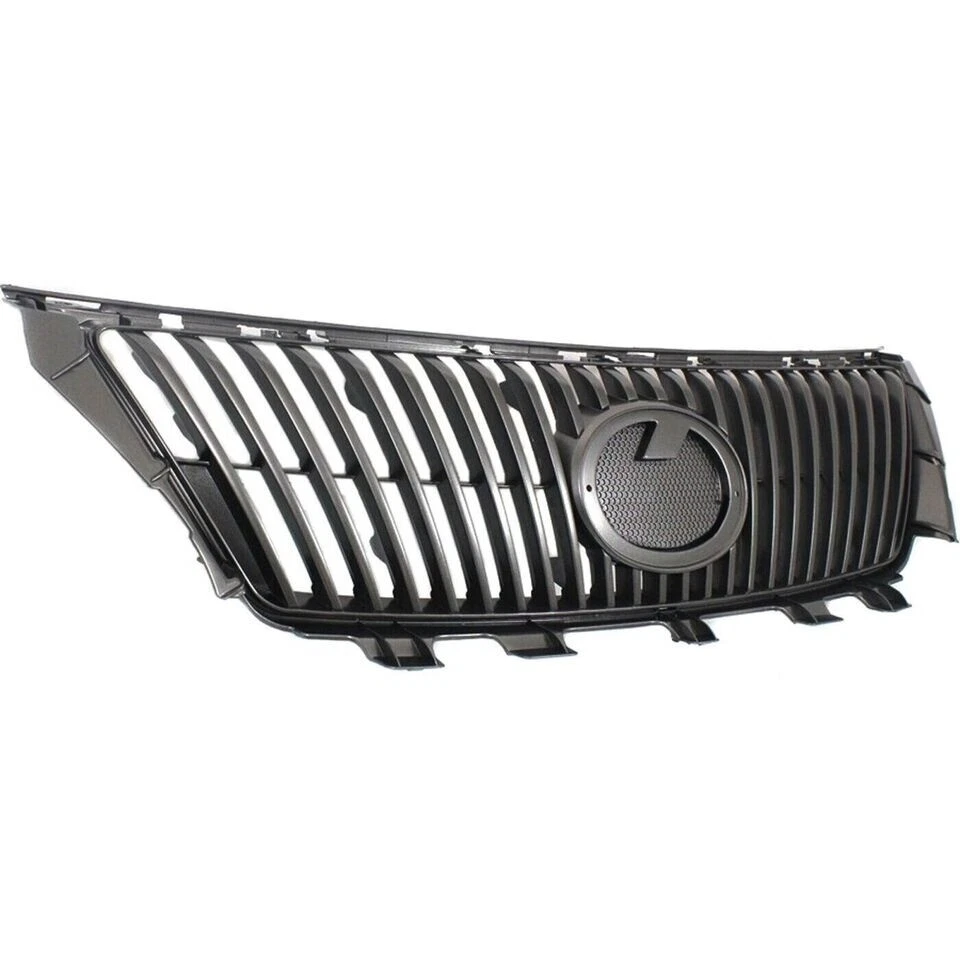 New Front Bumper Upper Lower Grille + Chrome Molding Fits 2009-2010 Lexus IS250 — 第 4/4 张图片