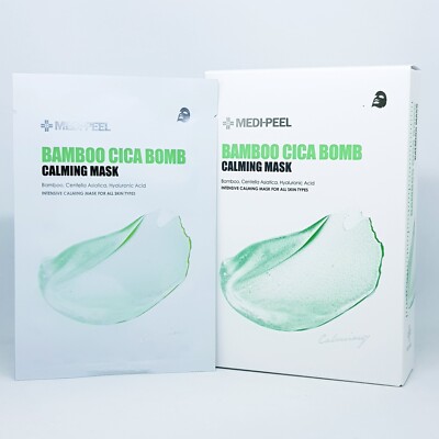 MEDI PEEL Bamboo Cica Bomb Calming Mask 25ml x 10pcs Moisturizing K-Beauty