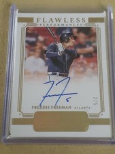 2021 PANINI FLAWLESS FREDDIE FREEMAN AUTO  /5 FLAWLESS PERFORMANCES