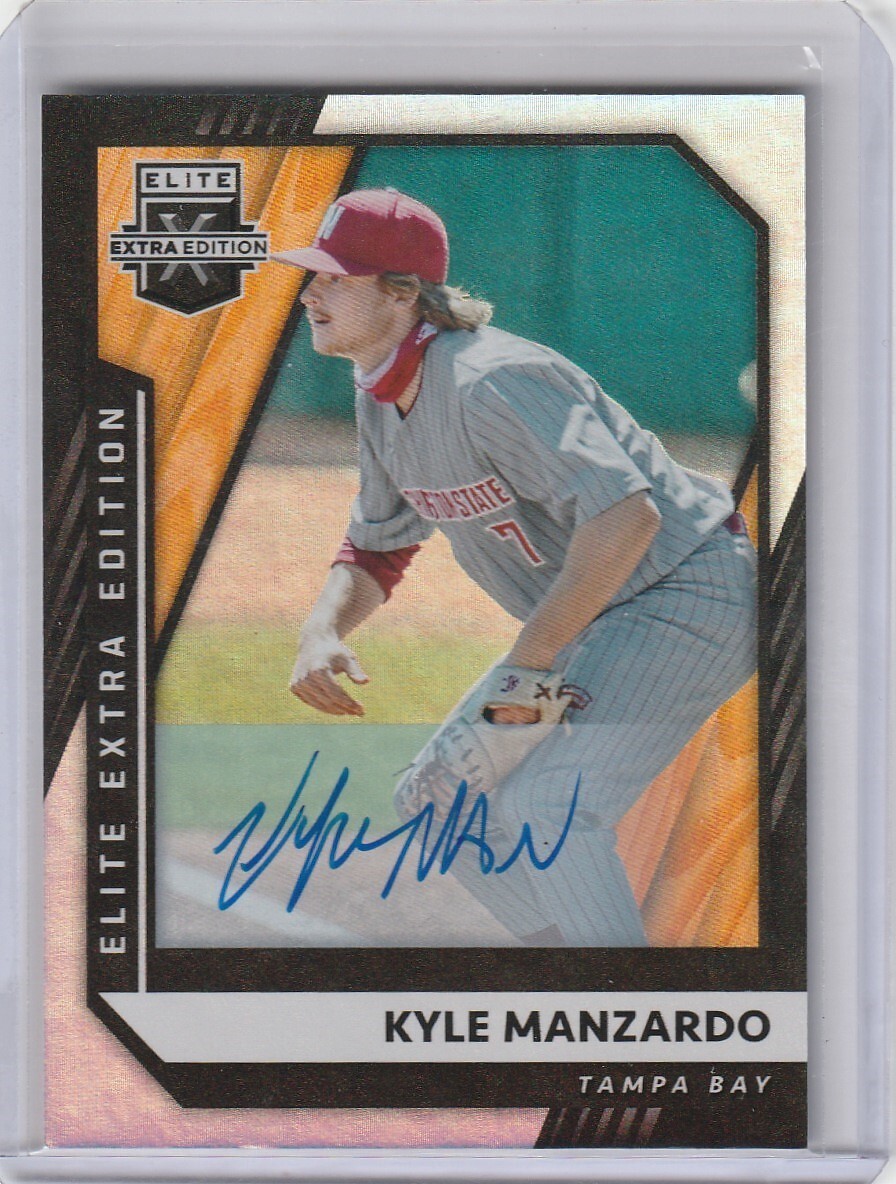 2021 Elite Extra Edition Kyle Manzardo Autograph Auto Rookie Prospect Guardians