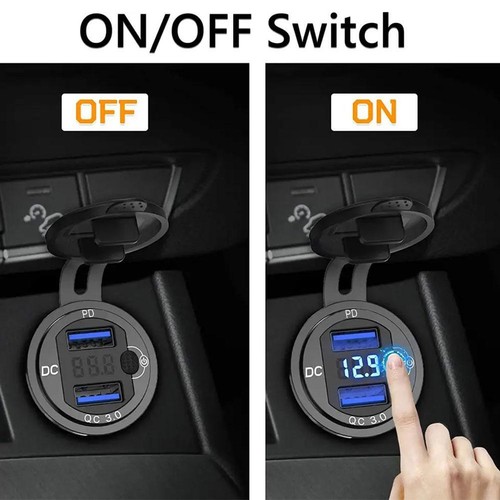 Do Bmw-Dual Usb Ładowarka-Hella-Din Wtyczka Gniazdo Adapter Motocykl Hot./Nowy - Zdjęcie 17 z 21