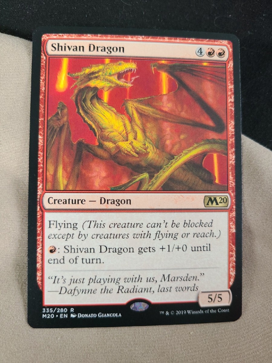 1x Shivan Dragon | M20 Core Set 2020 | MTG Magic Cards Card# 335