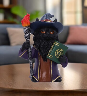 Zauberer Katze mit Hut Figur ''Magnus'' Katzen Nemesis jetzt neu & verpackt 14 cm