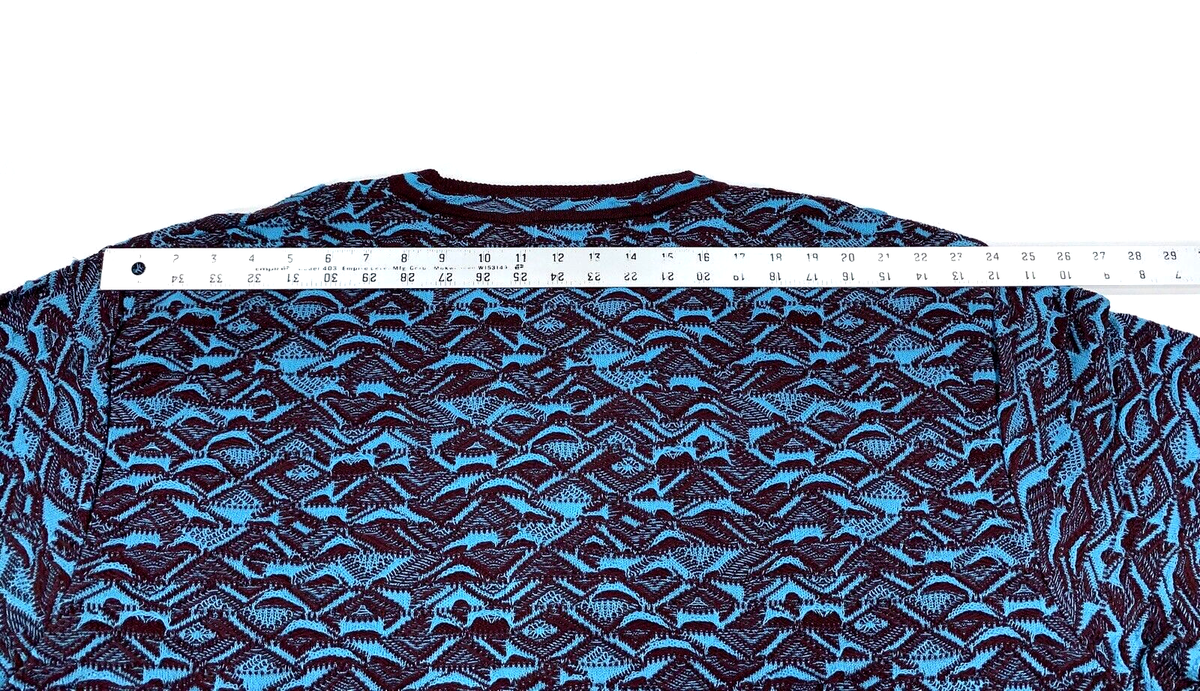 Coogi Australia Art Basel Biggie Smalls Limited Blue Sweater 