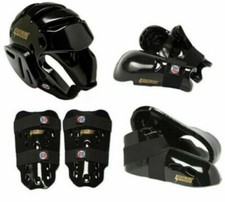 ProForce Sparring Gear Set Head Hands Shin Foot Guards Karate Tkd Pads 7 Piece