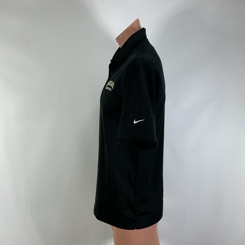 Polo de baloncesto Nike Golf Dri-Fit Baylor para hombre pequeño negro bordado - Imagen 6 de 11