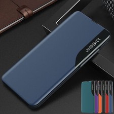 Leather Magnetic Window View Case For Samsung Galaxy S26 Ultra S25 FE S24 S23