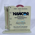 vintage HANCOR rain gauge Metal & Glass excellent condition – New Old Stock