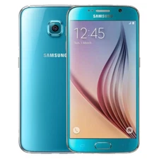 Samsung Galaxy S6 G920T 32GB AT&T T-Mobile Unlocked Smartphone Sky Blue Good US