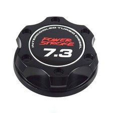 New Black Oil Filler Cap 7.3l Emblem Fits Ford 7.3l Power Stroke Turbo Diesel