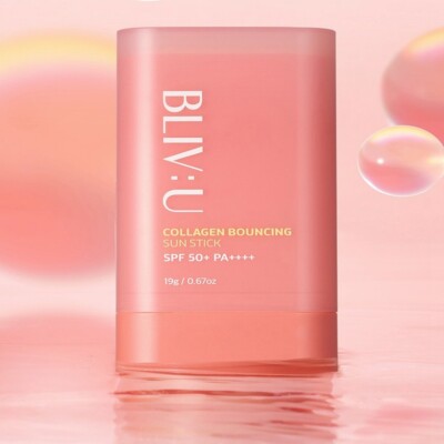 BLIV:U Collagen Bouncing Suncare Make Up Sunstick SPF 50+ PA++++ 19g Korean