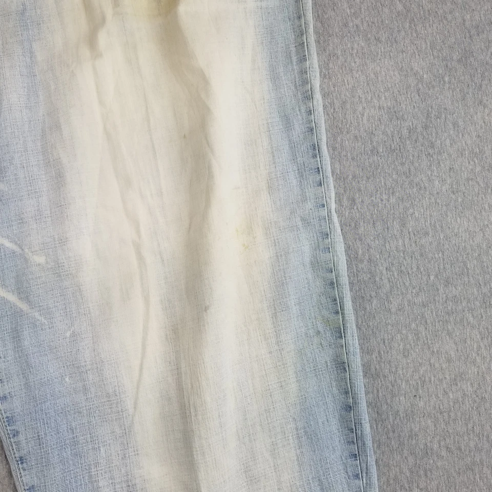 Jeans masculino vermelho índigo tamanho 42 lux jeans industrial Y2K vintage skatercore grunge bom - Imagem 2 de 4