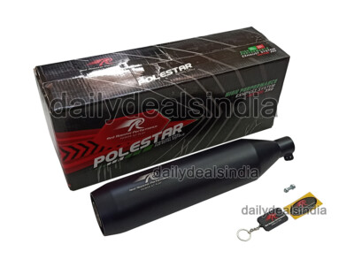 Passend Für Royal Enfield Meteor 350 Red Rooster Schwarzer Auspuff Schalldämpfer