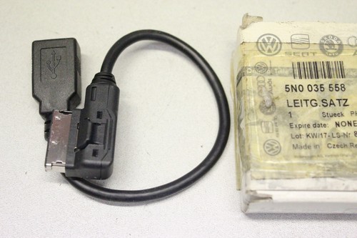 ORIGINAL VW Golf Passat 2.0 Tdi USB Adapterkabel 5N0035558 OVP