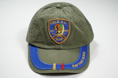 Polo ラルフローレン Hi Tech KAYAK キャップ Polo Ralph Lauren Cap Hat Khaki Indian Chief Head Kayak Club