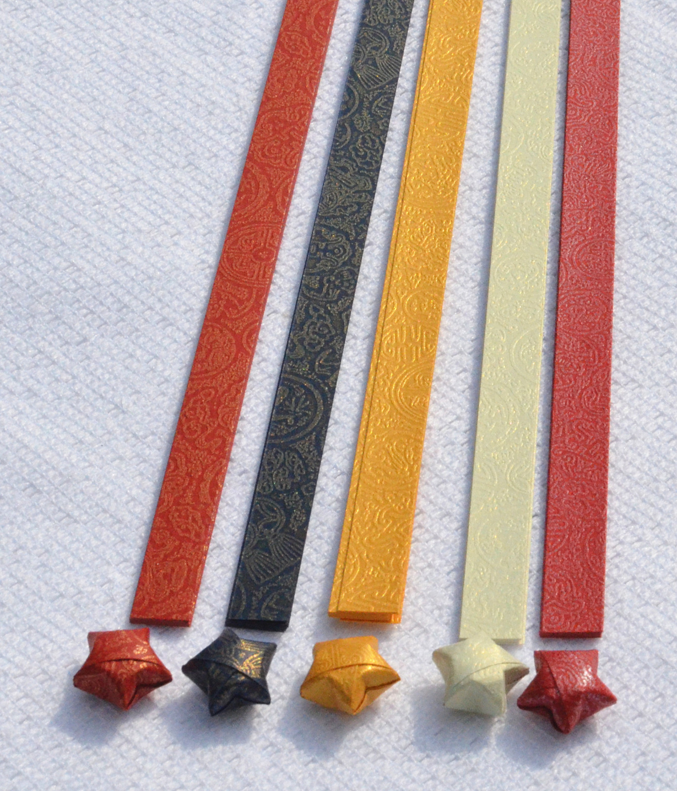 Thick embossed Lucky Star Folding Origami Paper strip ,US SELLER! eBay