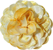 Big Flower Dainty Satin Fabric Rose Flower Brooches Large Rose Flowers Satin Lap